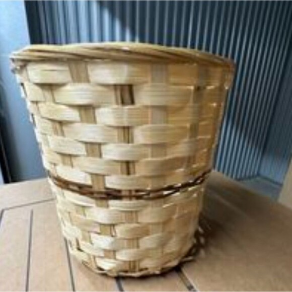 Baskets Small Desktop Finishing Home Storage Weaving Products Plant Cover Bin - Picture 3 of 16